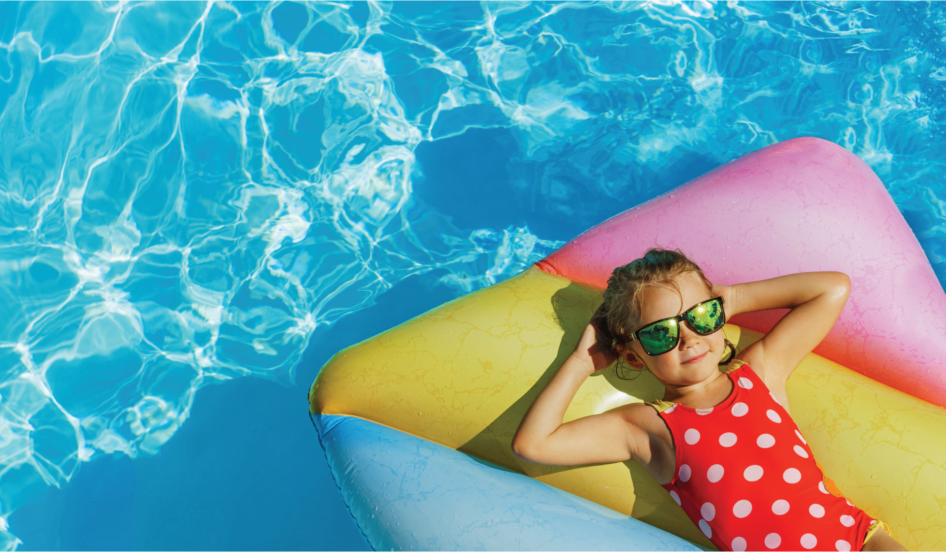 child in swimming pool