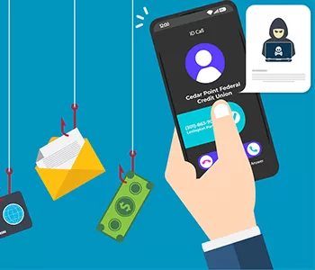 Couple at a desk talking to representative 